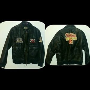 Vintage Lee Trevor Indy 500Patch bomber jacket